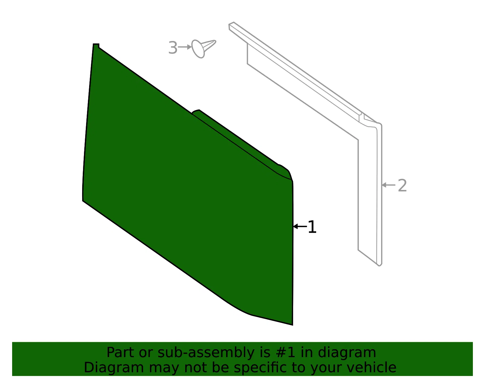 Back Panel Trim - Nissan (79900-9FU0A) - view 2
