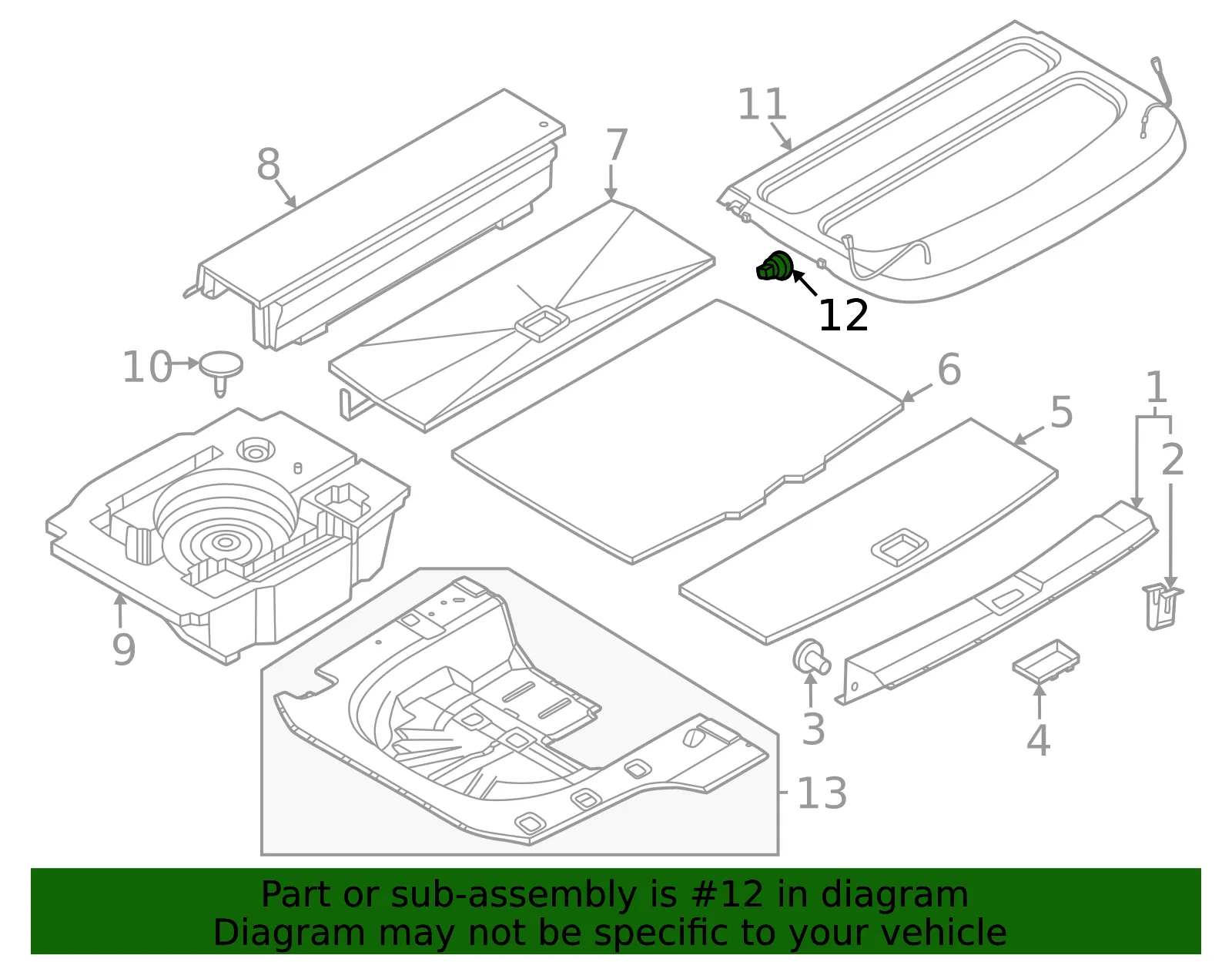 Upper Trim Panel Hook - Nissan (79916-JD00A) - view 2