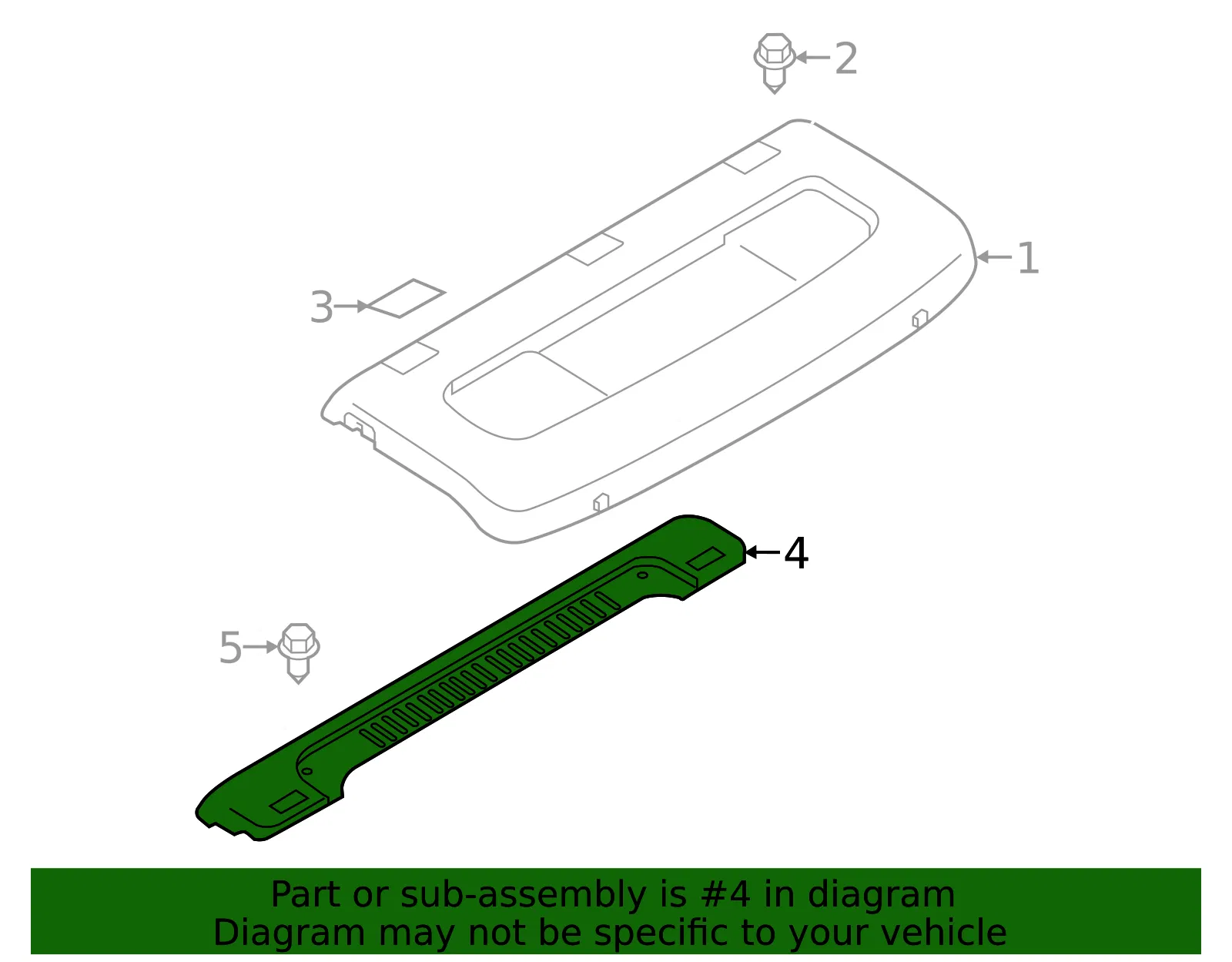 Seat Back Panel - Nissan (79922-3BA0A) - view 2