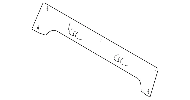 Center Seat Back Finisher - Nissan (79922-6CA0A)