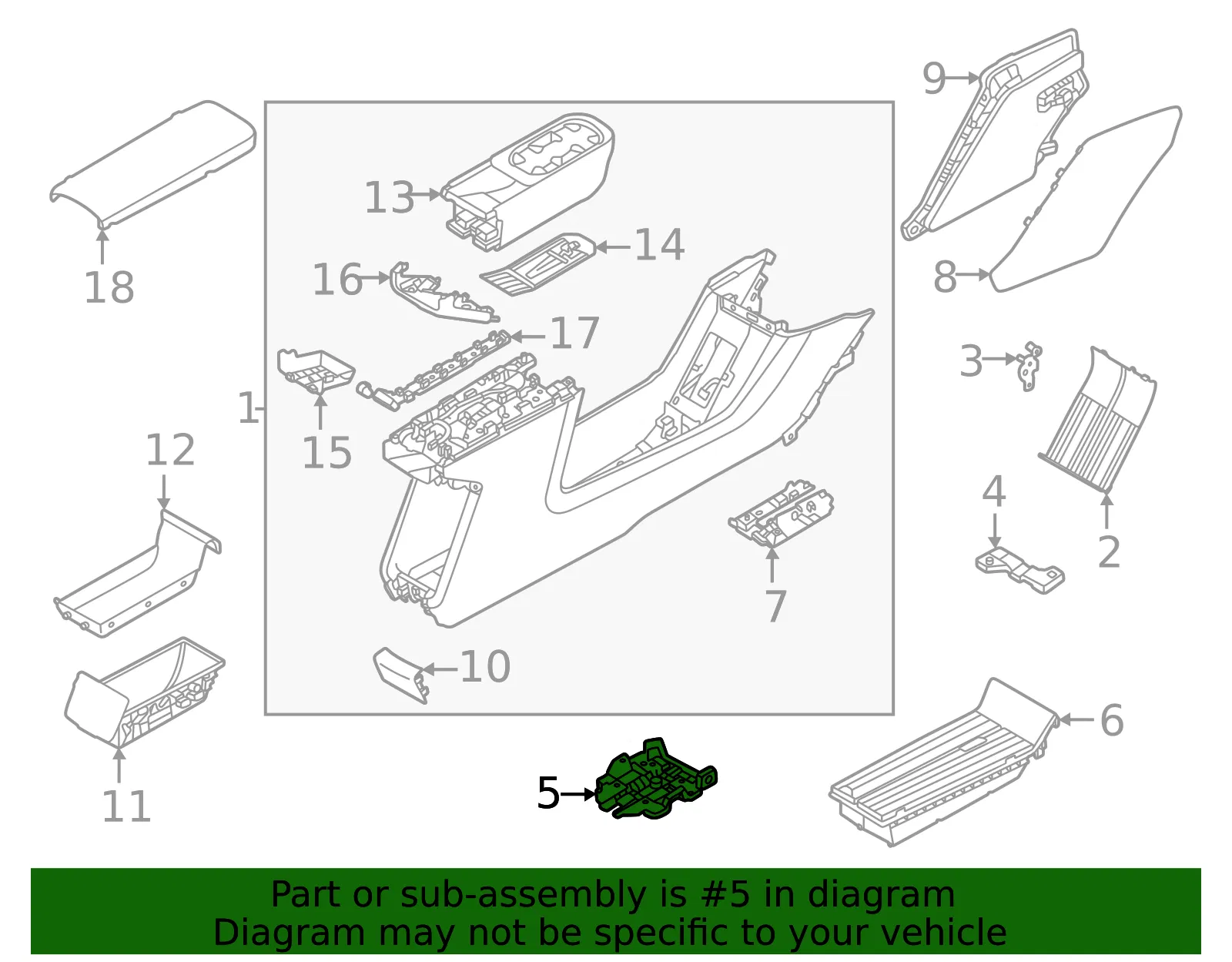 Console Bracket - Volvo (80000327) - view 2