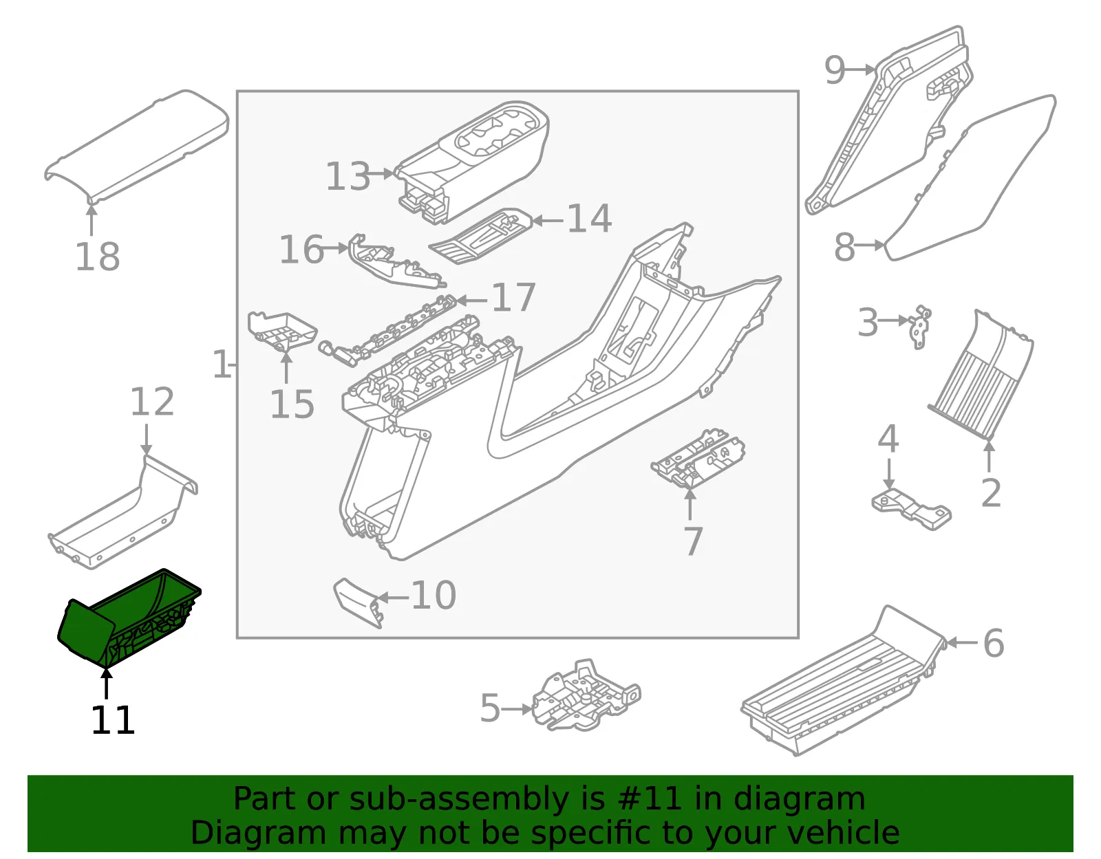 Storage Tray - Volvo (80000385) - view 2