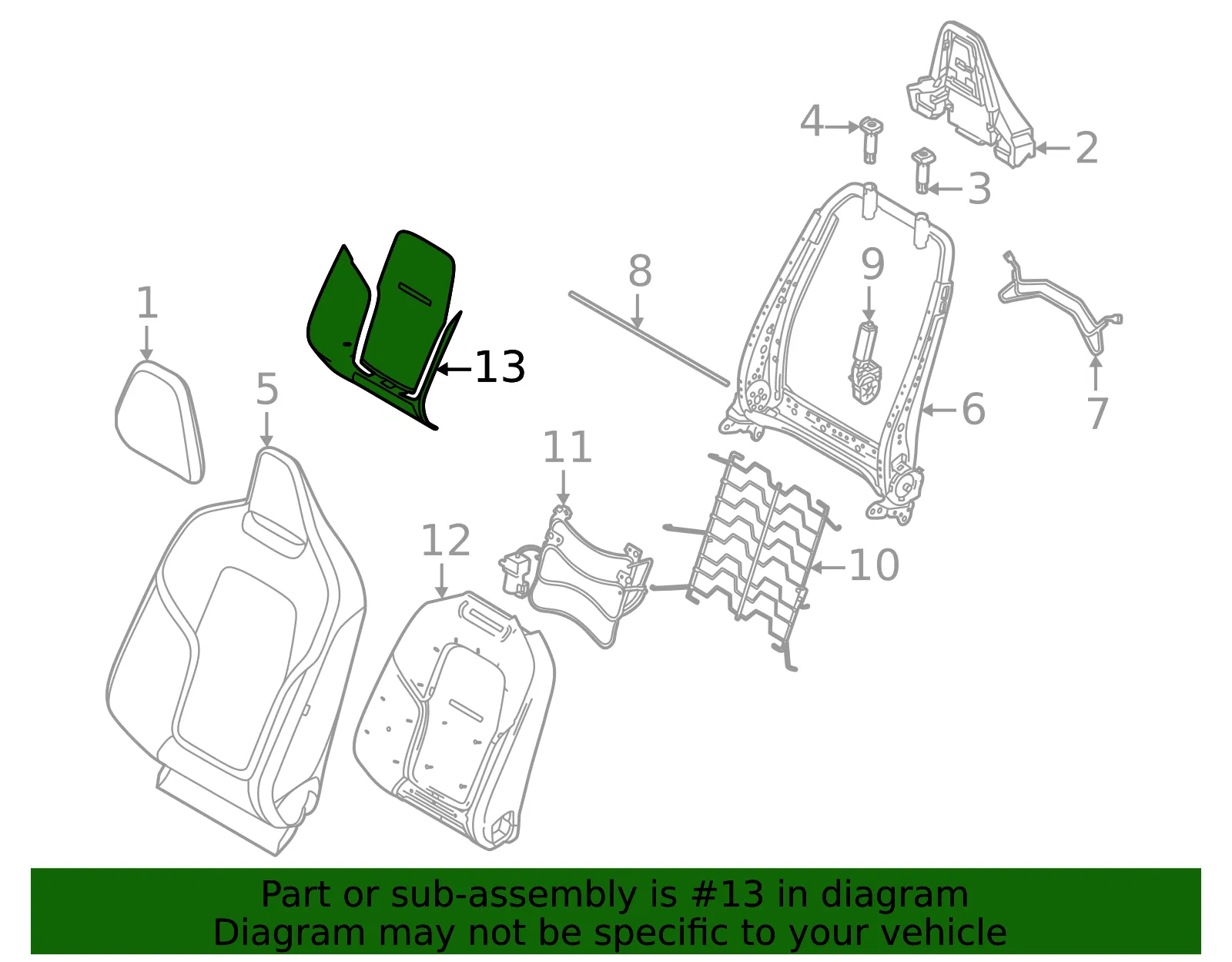 Seat Back Heater - Volvo (80001124) - view 2