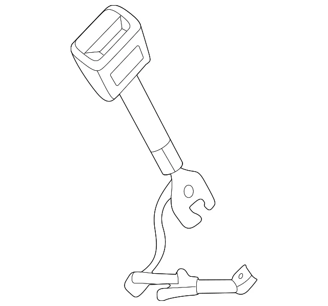 Seat Belt Receptacle - Volvo (80001176)