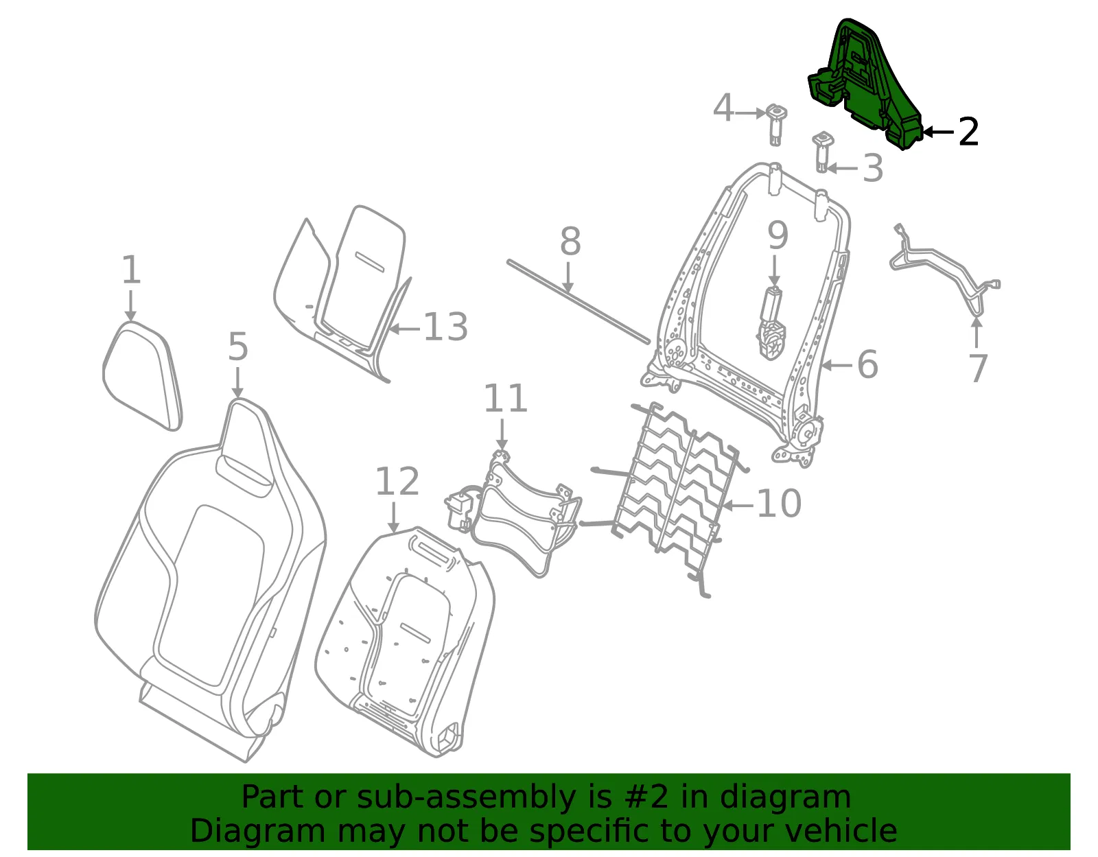 Headrest Cushion - Volvo (80001998) - view 2