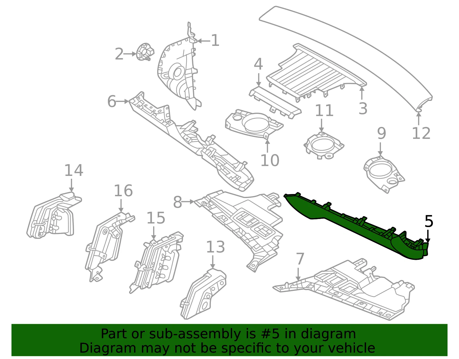 Instrument Panel Cover - Volvo (80002093) - view 2