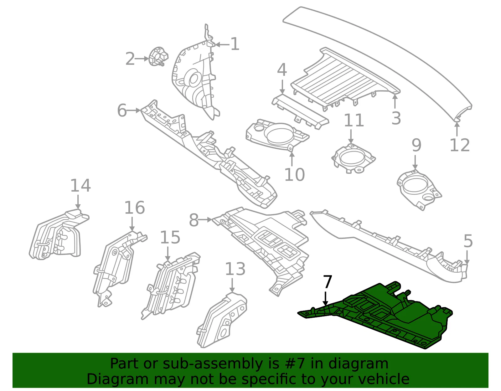 Lower Trim Panel - Volvo (80002098) - view 2