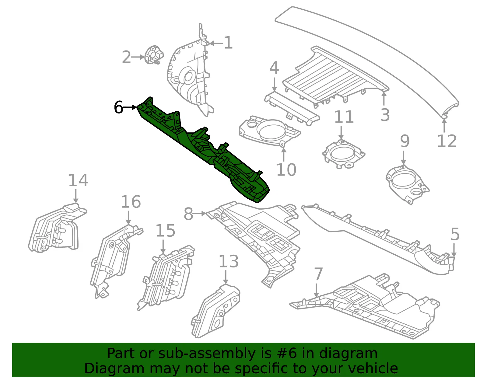 Instrument Panel Cover - Volvo (80002102) - view 2