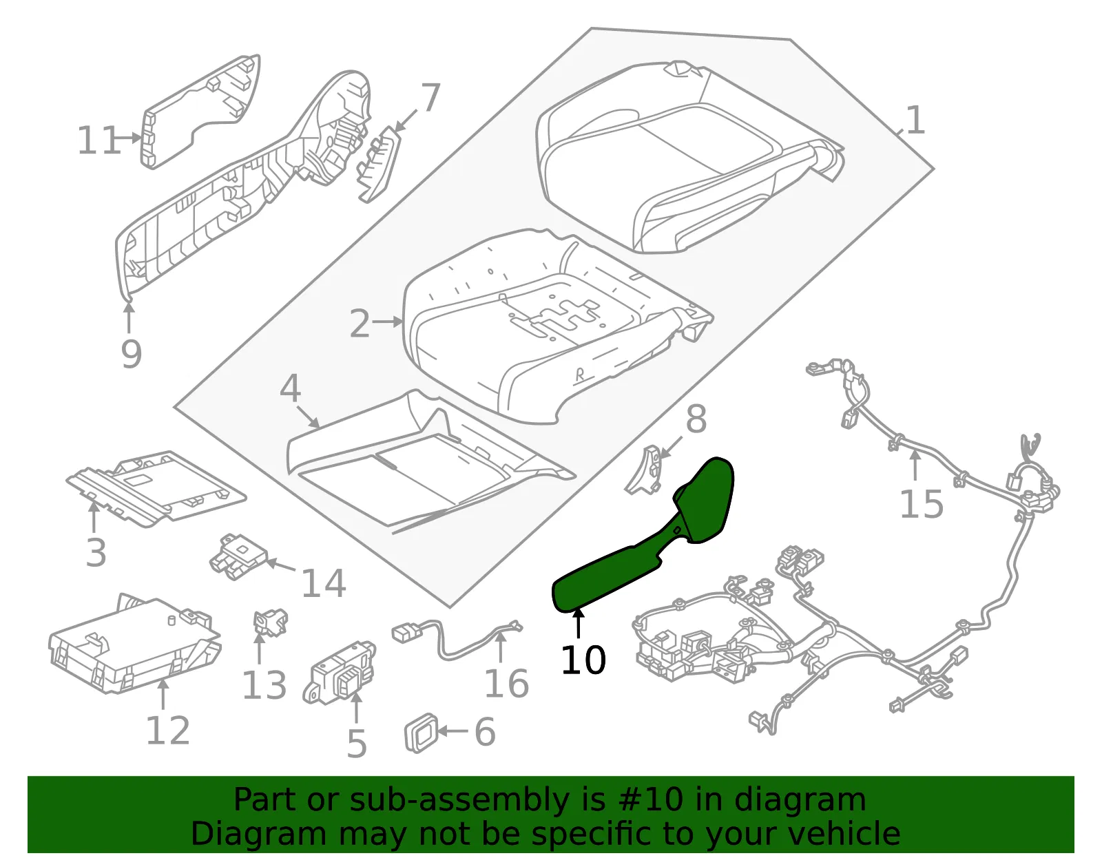 Seat Trim Panel - Volvo (80002115) - view 2
