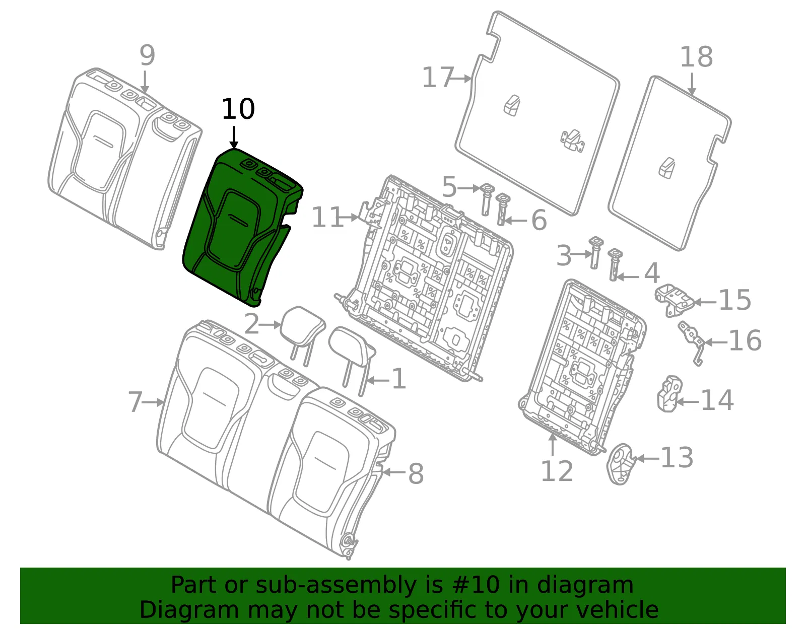 Seat Back Cushion - Volvo (80002123) - view 2