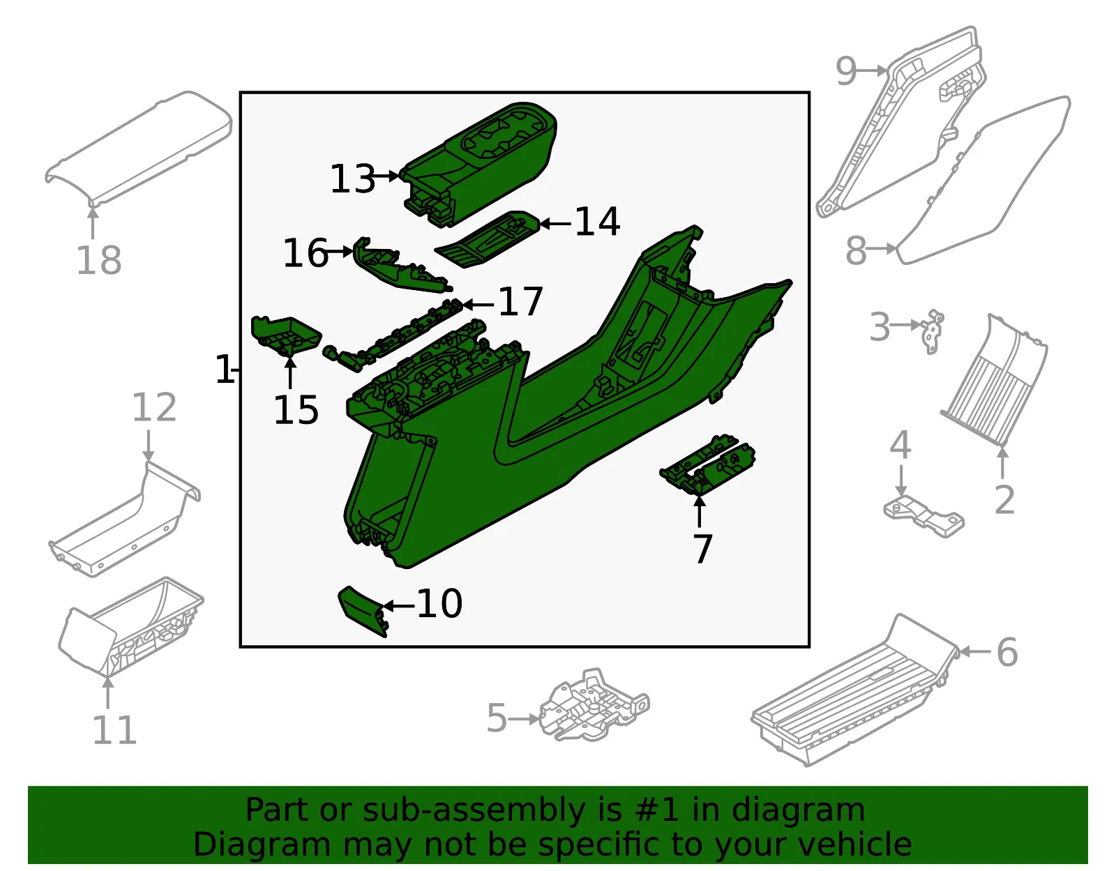 Console Housing - Volvo (80010159) - view 2