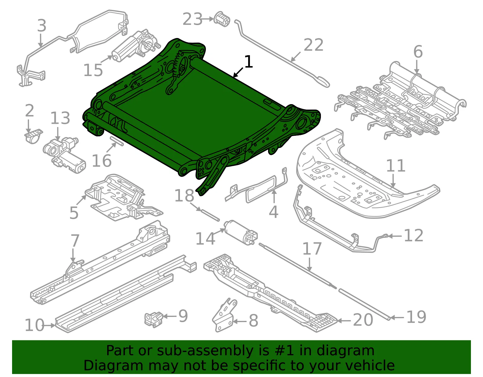 Cushion Frame - Volvo (80010904) - view 2