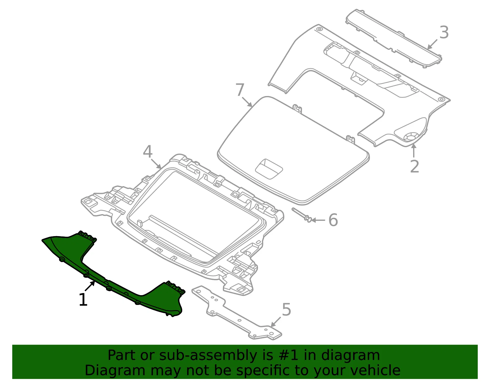 Trunk Trim Panel - Volvo (80012316) - view 2