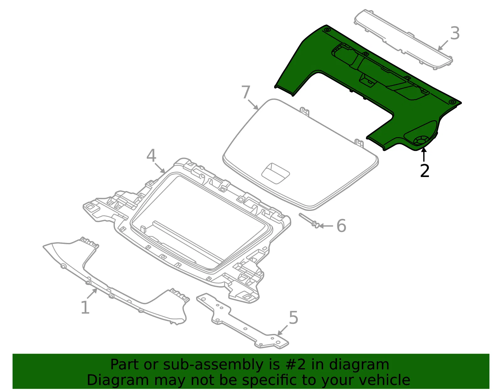 Trunk Trim Panel - Volvo (80013472) - view 2