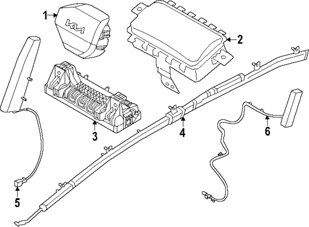Driver Air Bag - Kia (80100-DO200NJR)