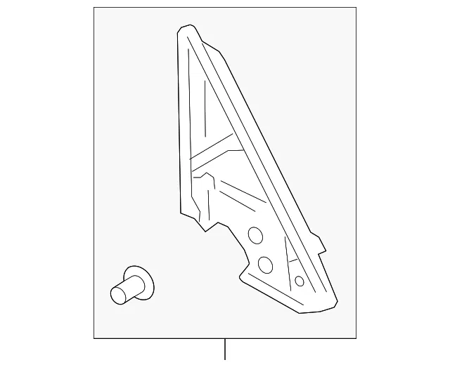 Corner Trim - Passenger Side (RH) - Nissan (80292-1LA0B)