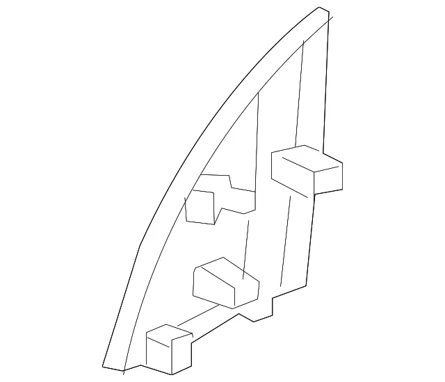 Corner Trim - Driver's Side (LH) - Nissan (80293-3NF0A) - view 2