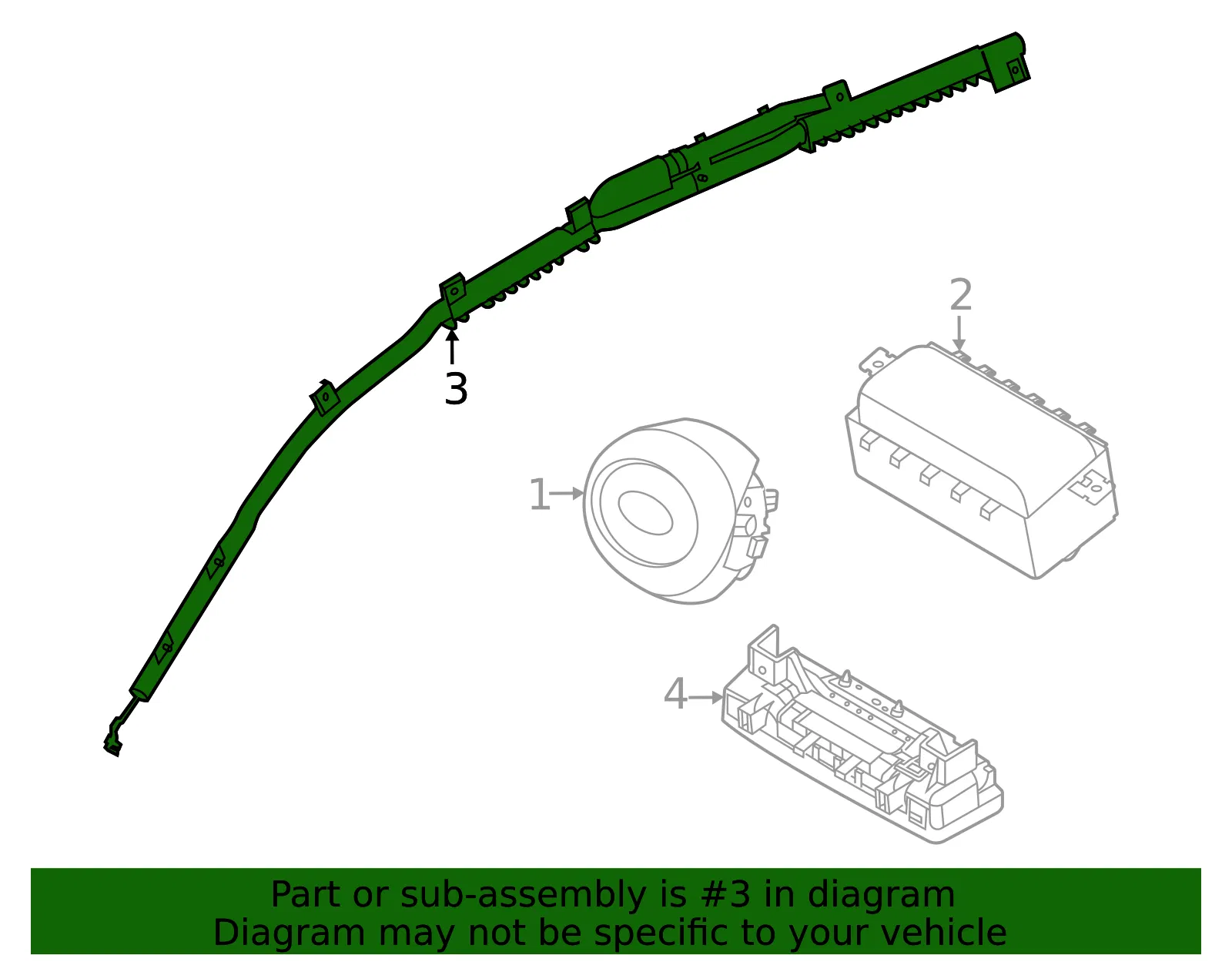 Head Air Bag - Kia (80420-L2000) - view 2