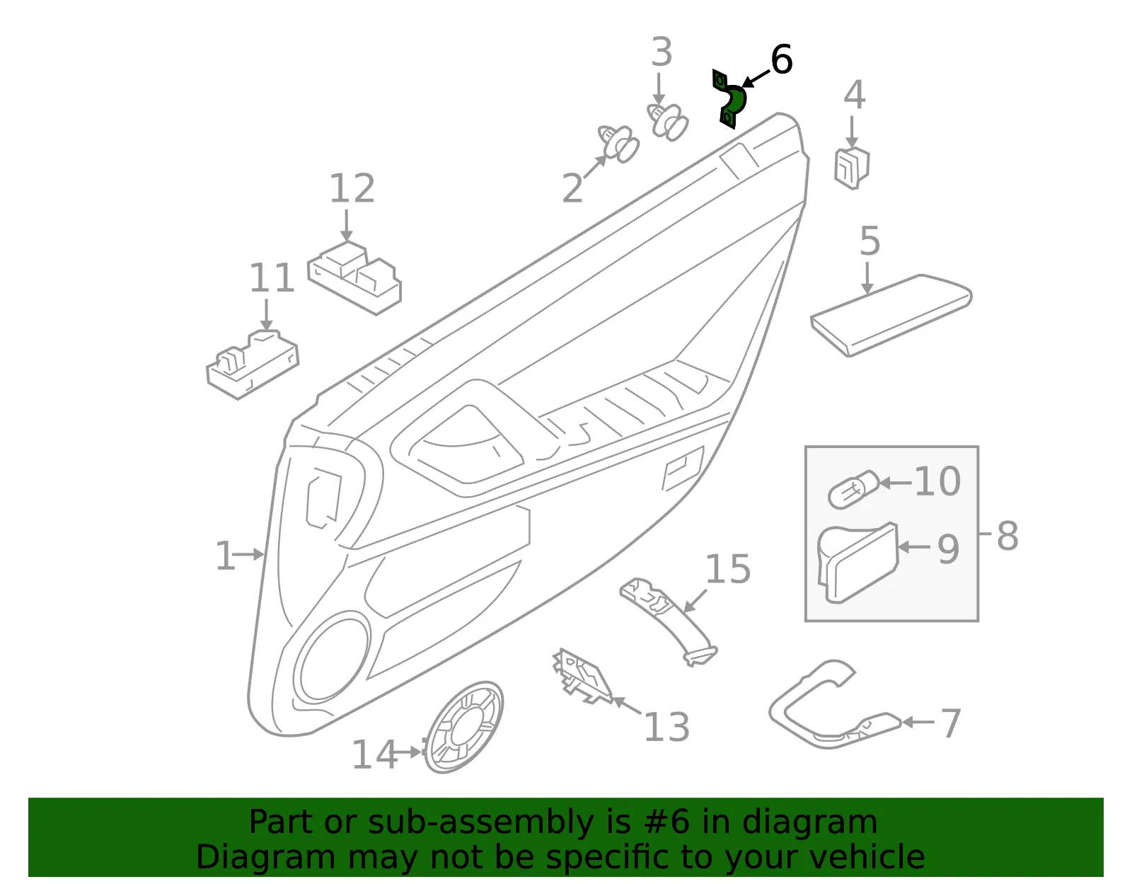 Armrest Bracket - Passenger Side (RH) - Nissan (80986-JF00A) - view 2