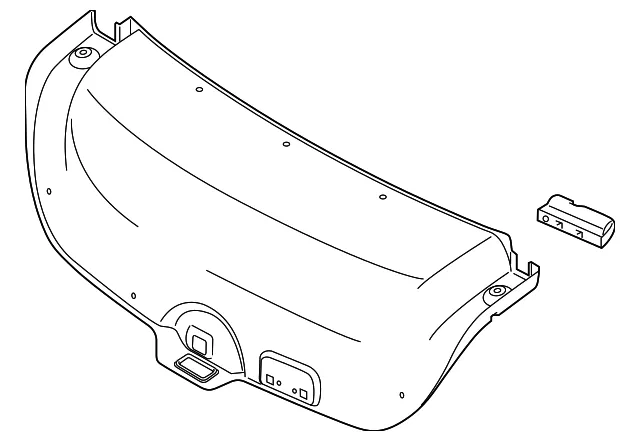 Trunk Lid Trim - Kia (81050-M7000)