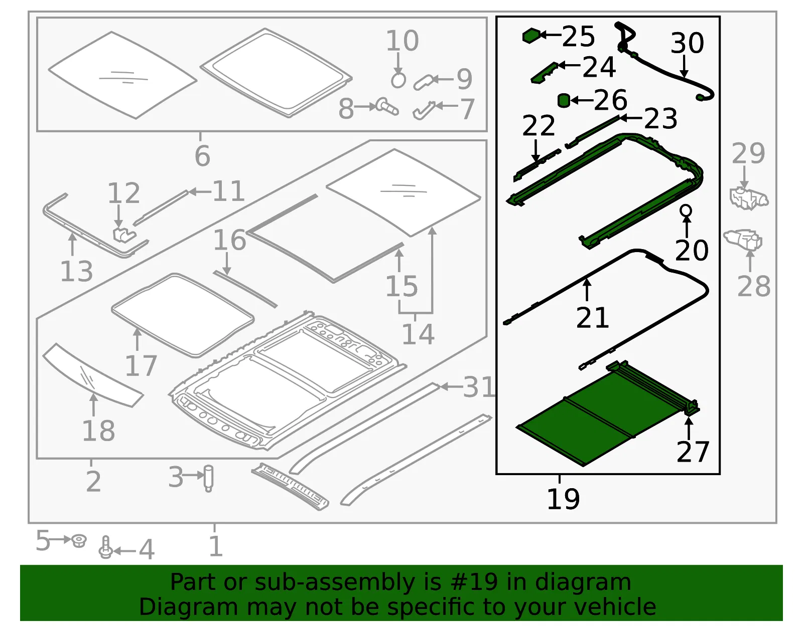 Track Assembly - Kia (81650-B2000BF3) - view 2