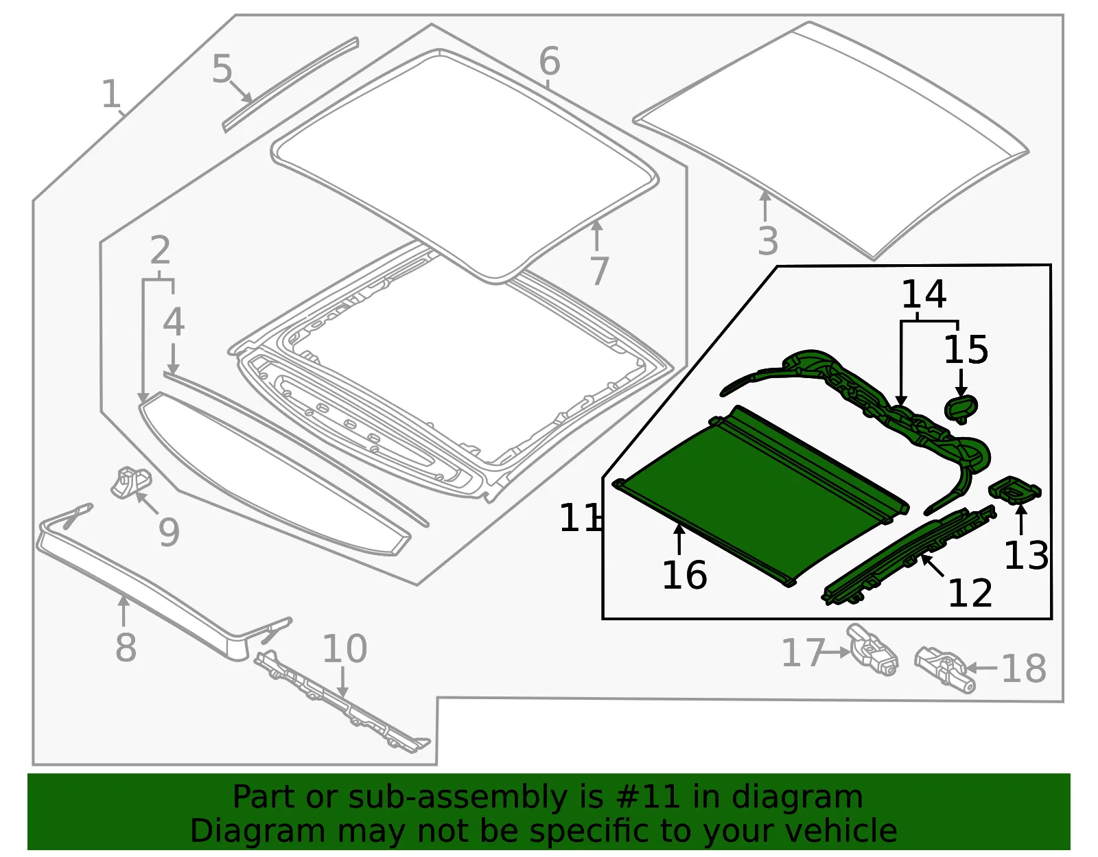 Track Assembly - Kia (81650-CV000OFW) - view 2