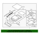 Side Trim - Kia (81673-P1000) - view 4