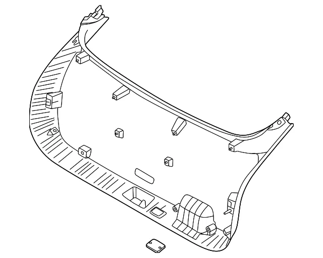 Lower Gate Trim - Kia (81710-CV010)