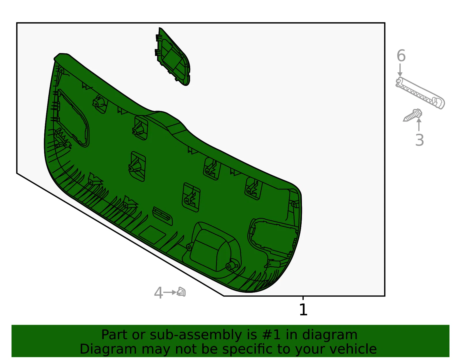 Trim Panel - Kia (81710-K0000WK) - view 2