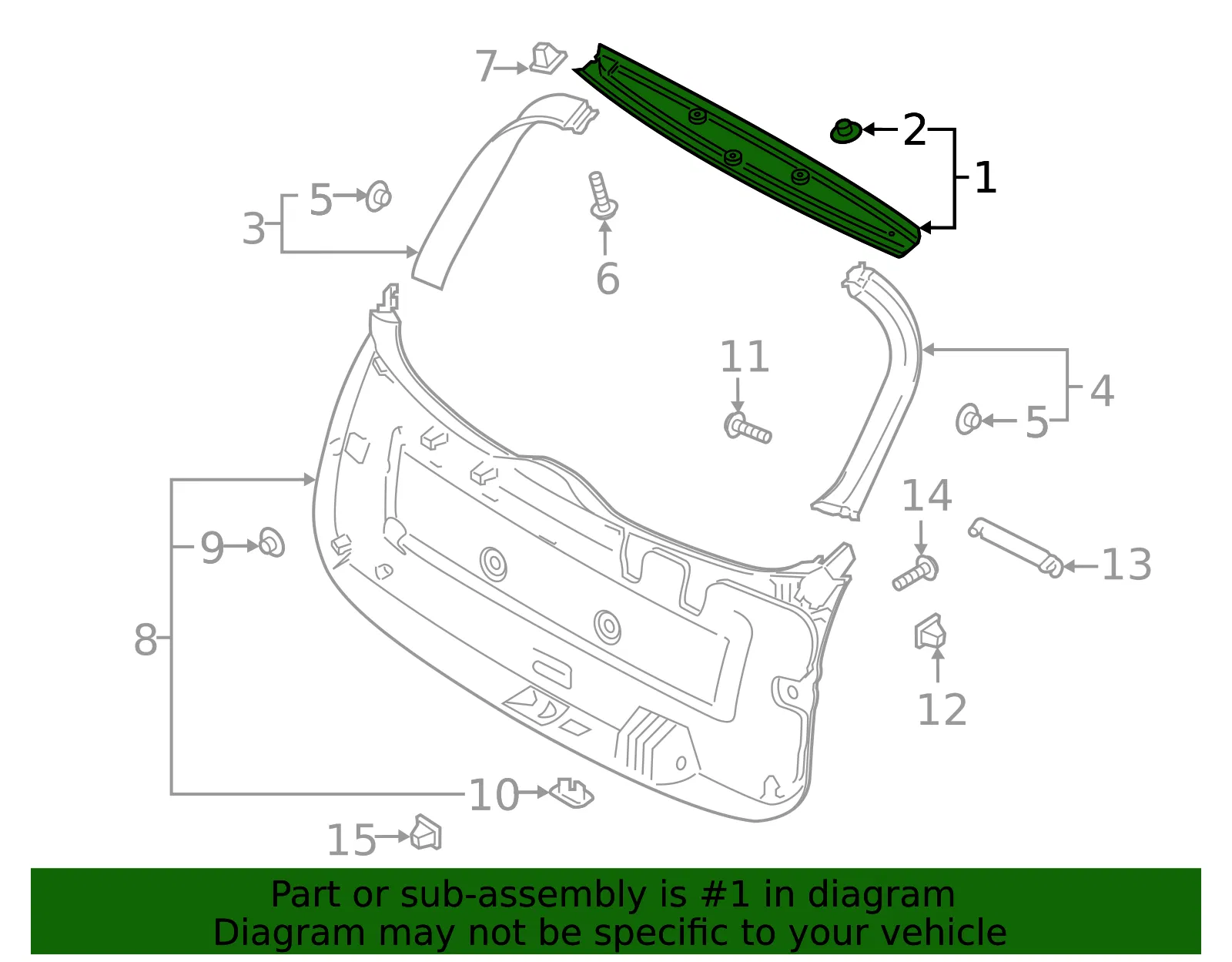 Lower Trim Panel - Kia (81710-S9100WK) - view 2