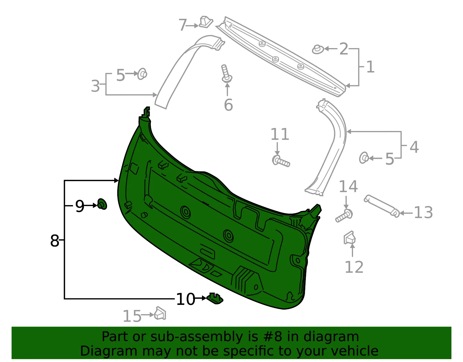 Lower Trim Panel - Kia (81710-S9600WK) - view 2