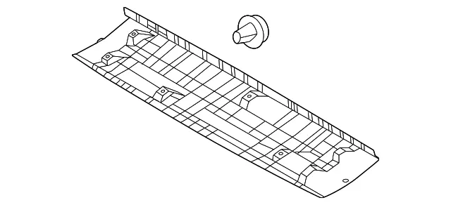 Upper Gate Trim - Kia (81720-P1000WK)
