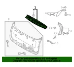 Upper Trim - Kia (81720-P2000) - view 4