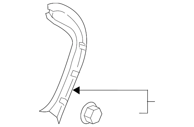 Side Trim - Passenger Side (RH) - Kia (81740-A9000DAA)