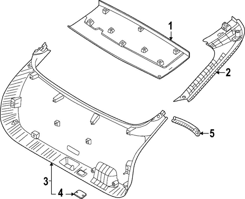 Side Gate Trim - Kia (81740-XG000WK)