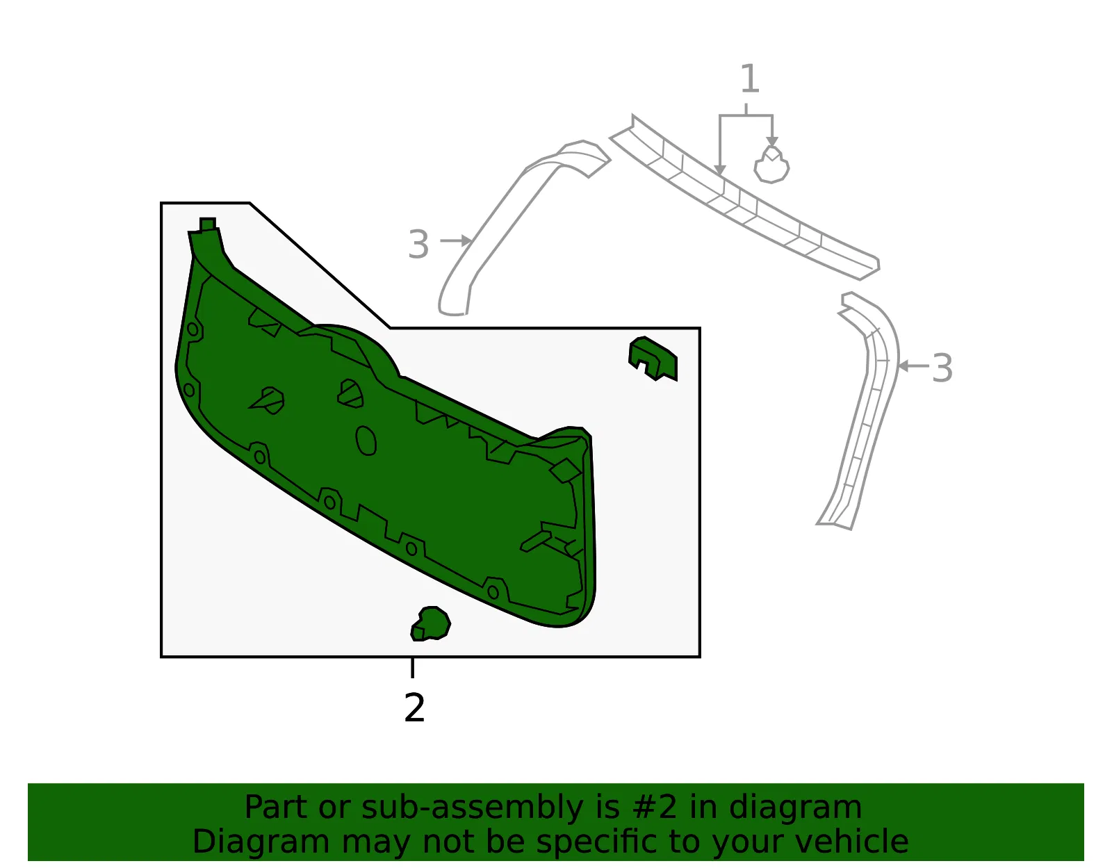 Lower Trim Panel - Kia (81750-1D000RU) - view 2