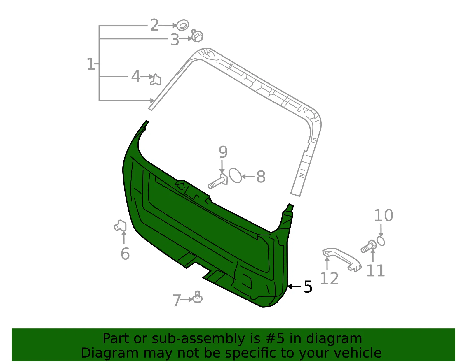Lower Trim Panel - Kia (81750-1F000EZ) - view 2