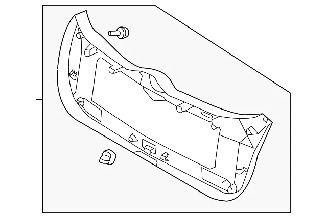 Lower Gate Trim - Kia (81750-1M500VA)