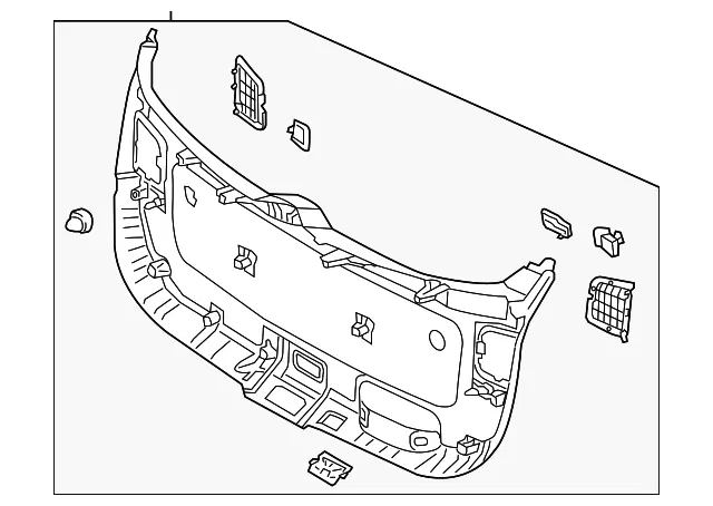 Lift Gate Trim - Kia (81750-1U500UP)