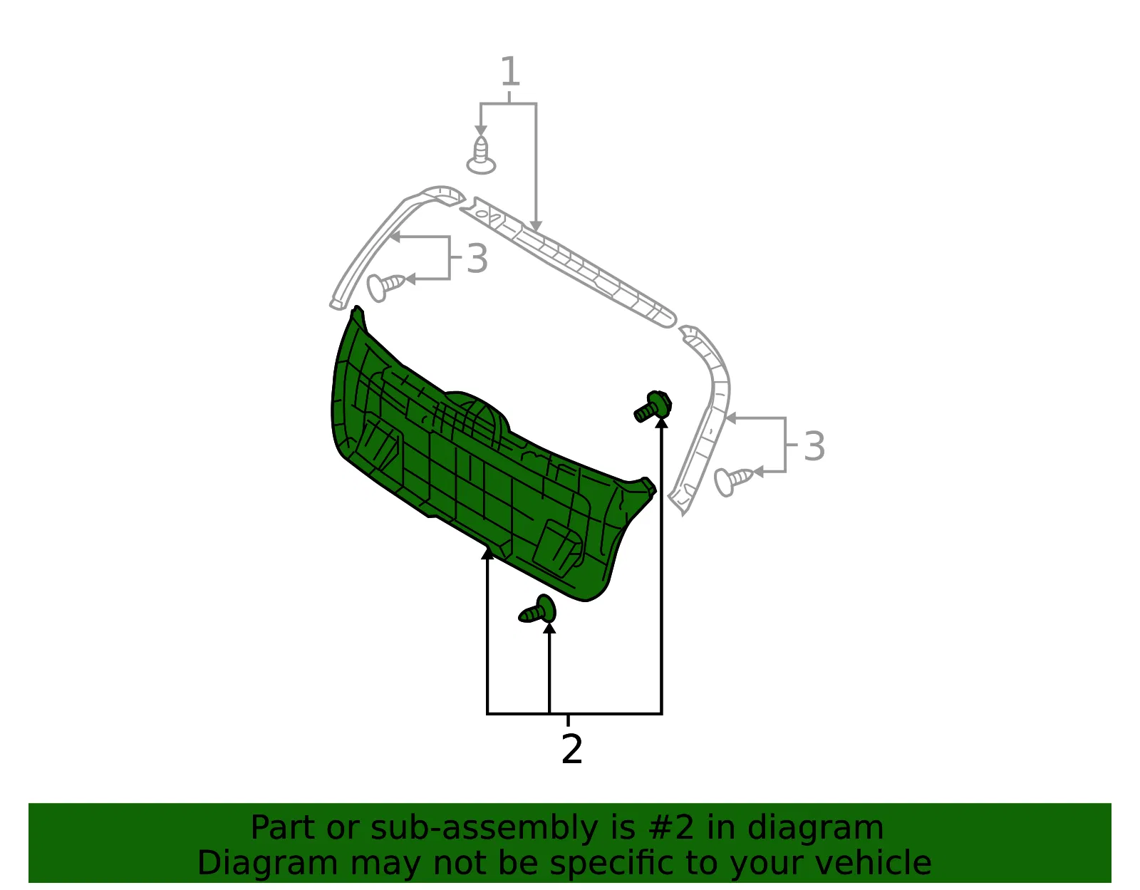Lower Trim Panel - Kia (81750-2F210VA) - view 2