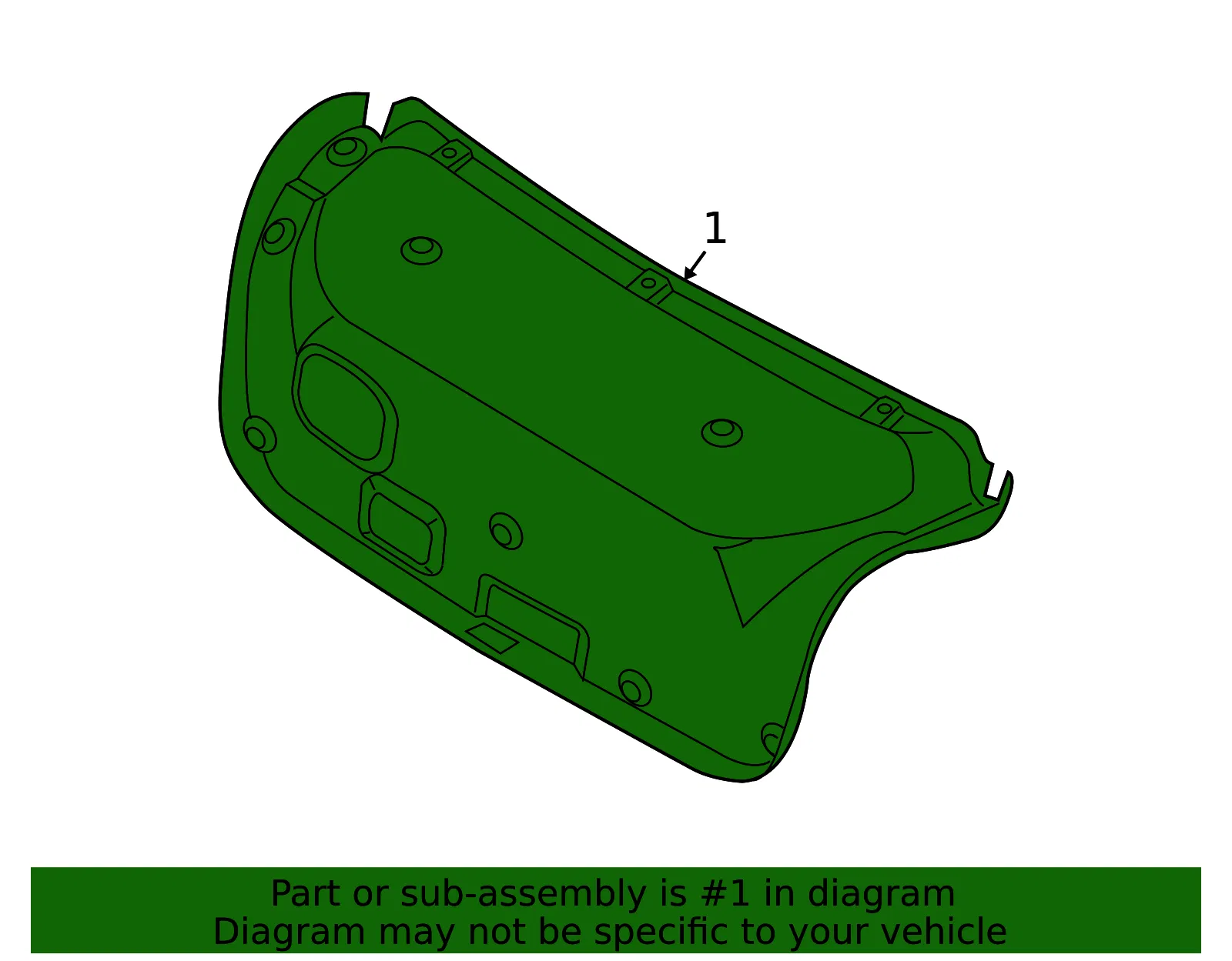 Trunk Lid Trim - Kia (81750-2F511LK) - view 2