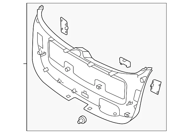 Lift Gate Trim - Kia (81750-2P000VA)