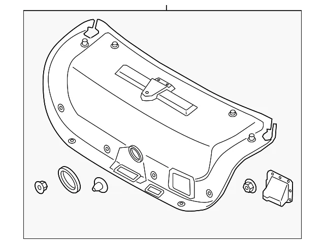 Trunk Lid Trim - Kia (81750-3T010)