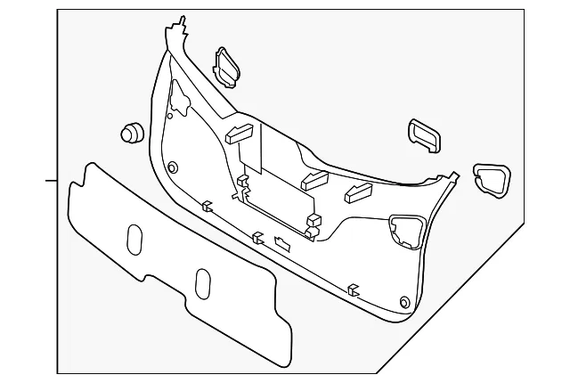 Lower Trim Panel - Kia (81750-3W010GAH)
