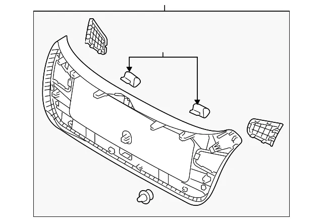 Lower Gate Trim - Kia (81750-A7000WK)