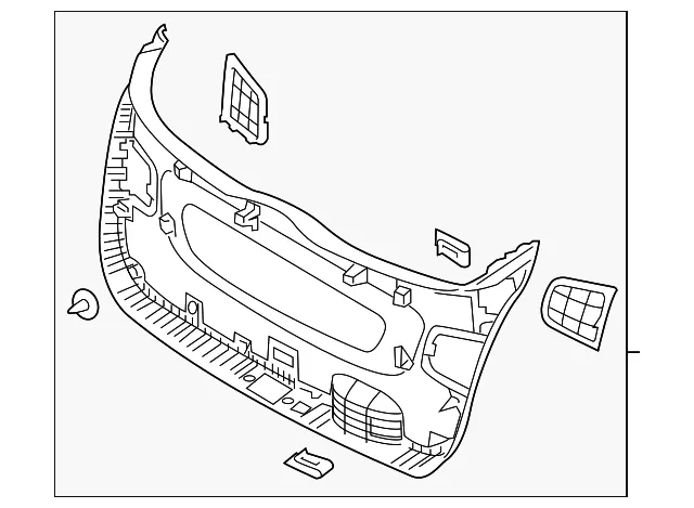Lower Trim Panel - Kia (81750-C6000WK) - view 2