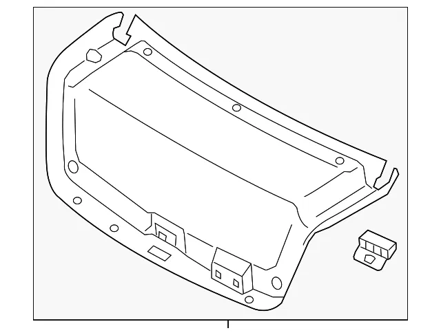Trunk Lid Trim - Kia (81750-F6010)