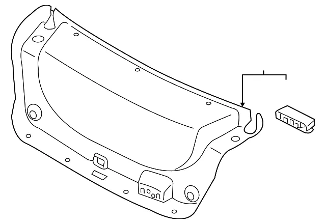 Trunk Lid Trim - Kia (81752-D4000WK)