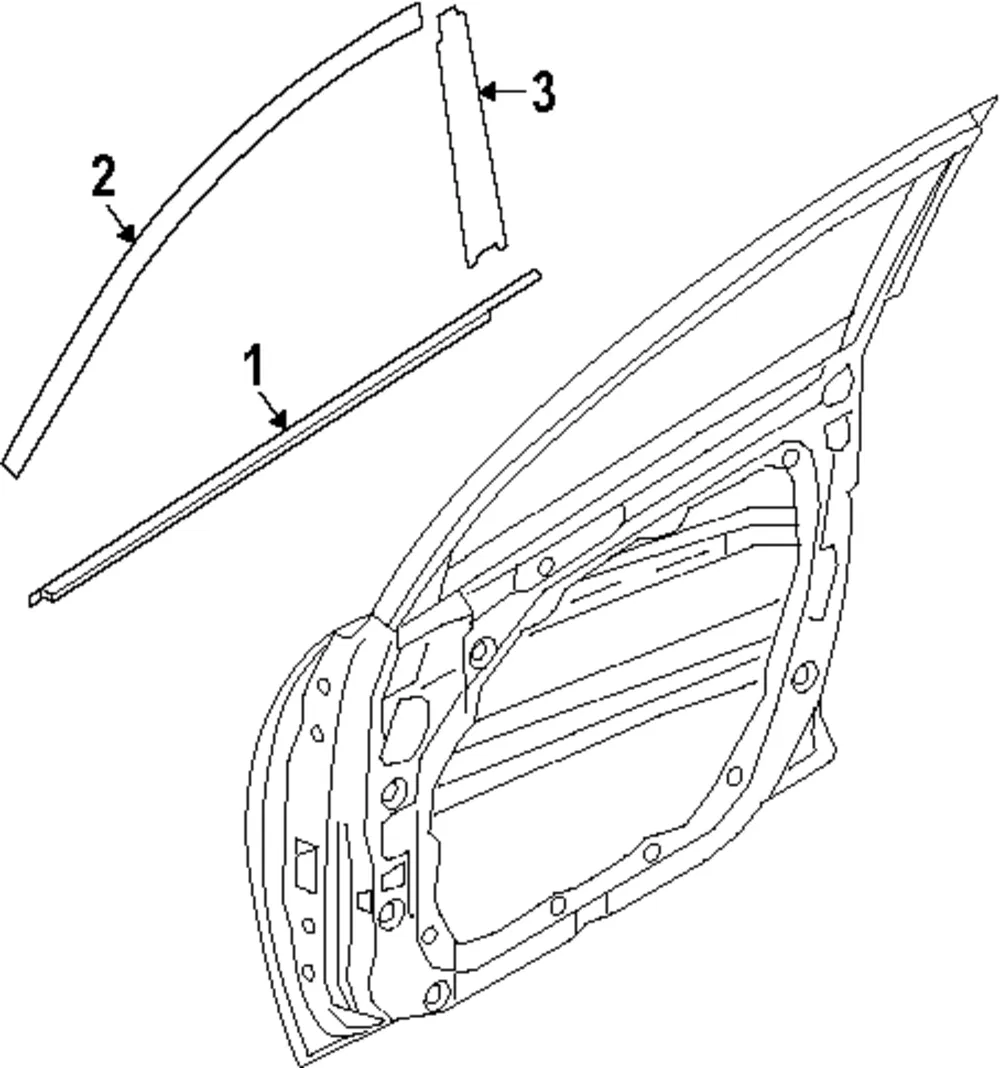 Garnish Assembly Dr Fram - Kia (82260-GG110)