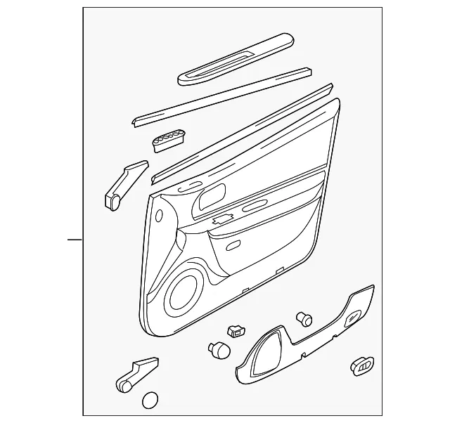 Trim Panel Assembly - Passenger Side (RH) - Kia (82302-3C623JD)